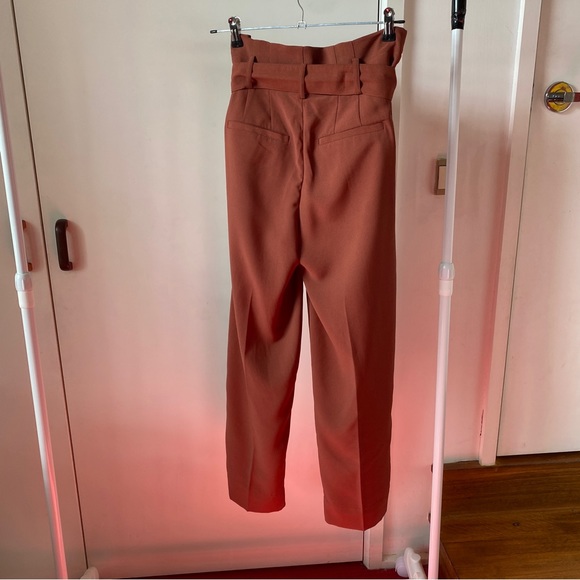 Madewell rusty orange paper bag pants size 8. - Picture 8 of 8